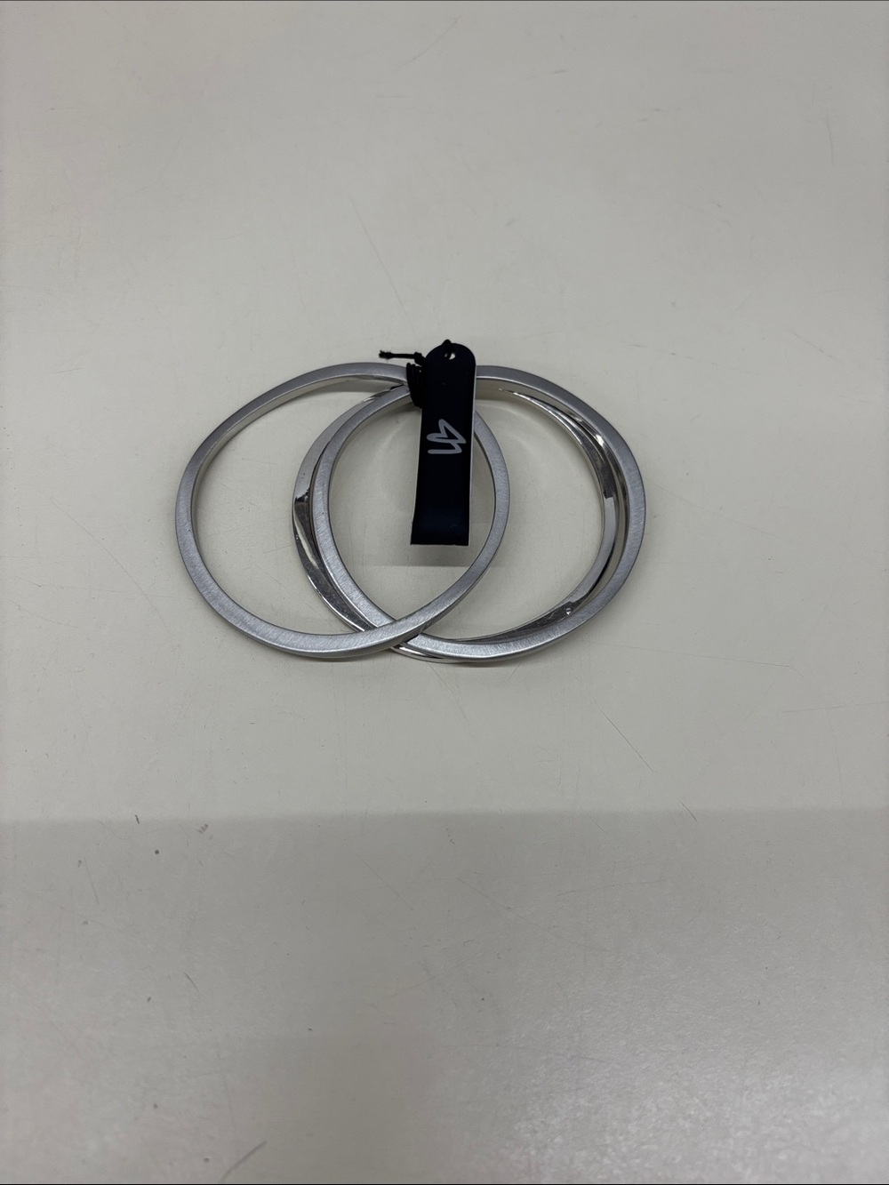 Silver Curvy Wristbands